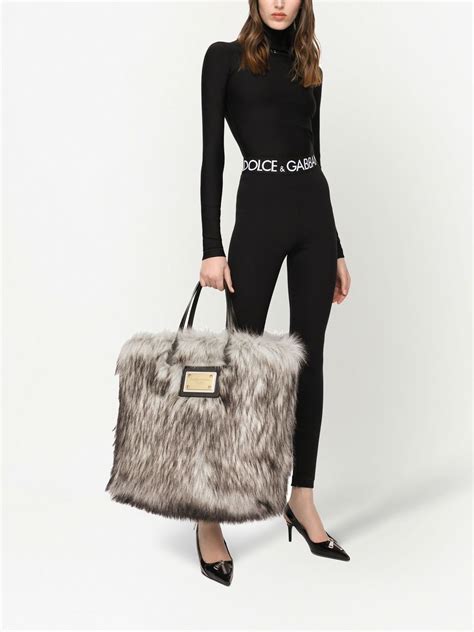 dolce gabbana fur bag